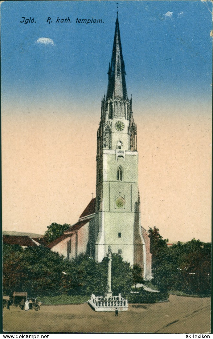 Zipser (Neudorf) Spišská Nová Ves Igló Straßenpartie An Der Kirche 1916  - Slovaquie