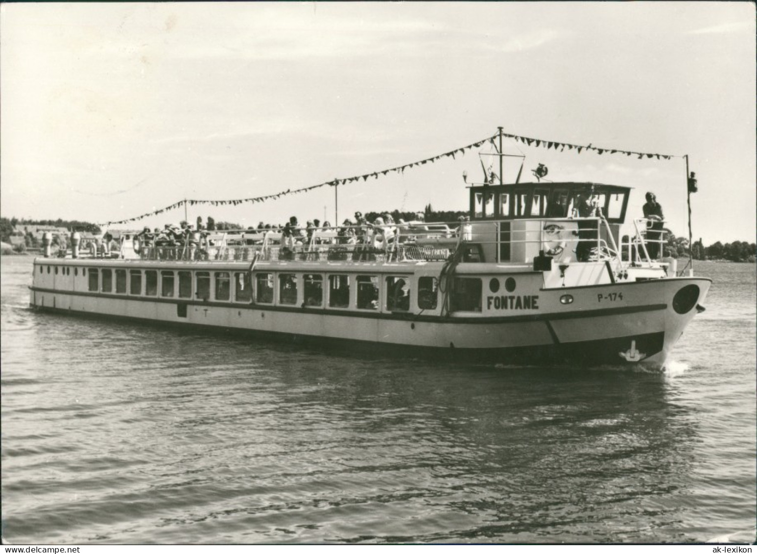 Ansichtskarte Waren (Müritz) Motorschiff Fontane 1983 - Waren (Mueritz)