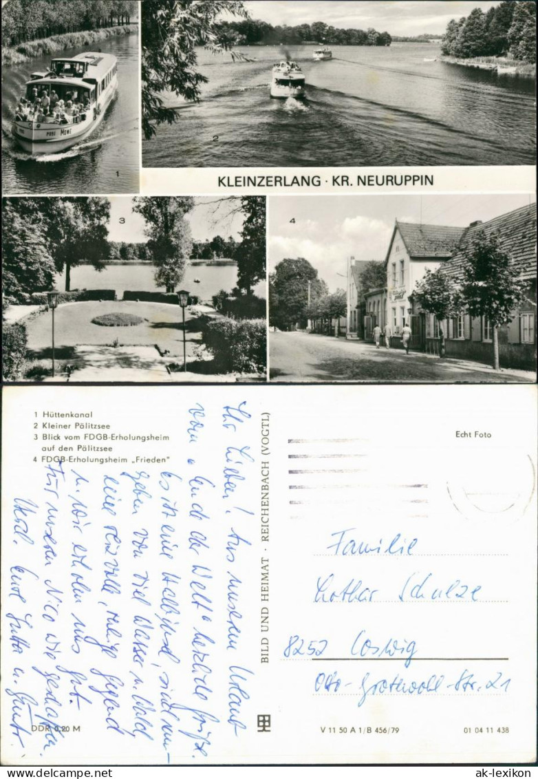 Ansichtskarte Kleinzerlang-Rheinsberg OT Kleinzerlang 1983 - Rheinsberg