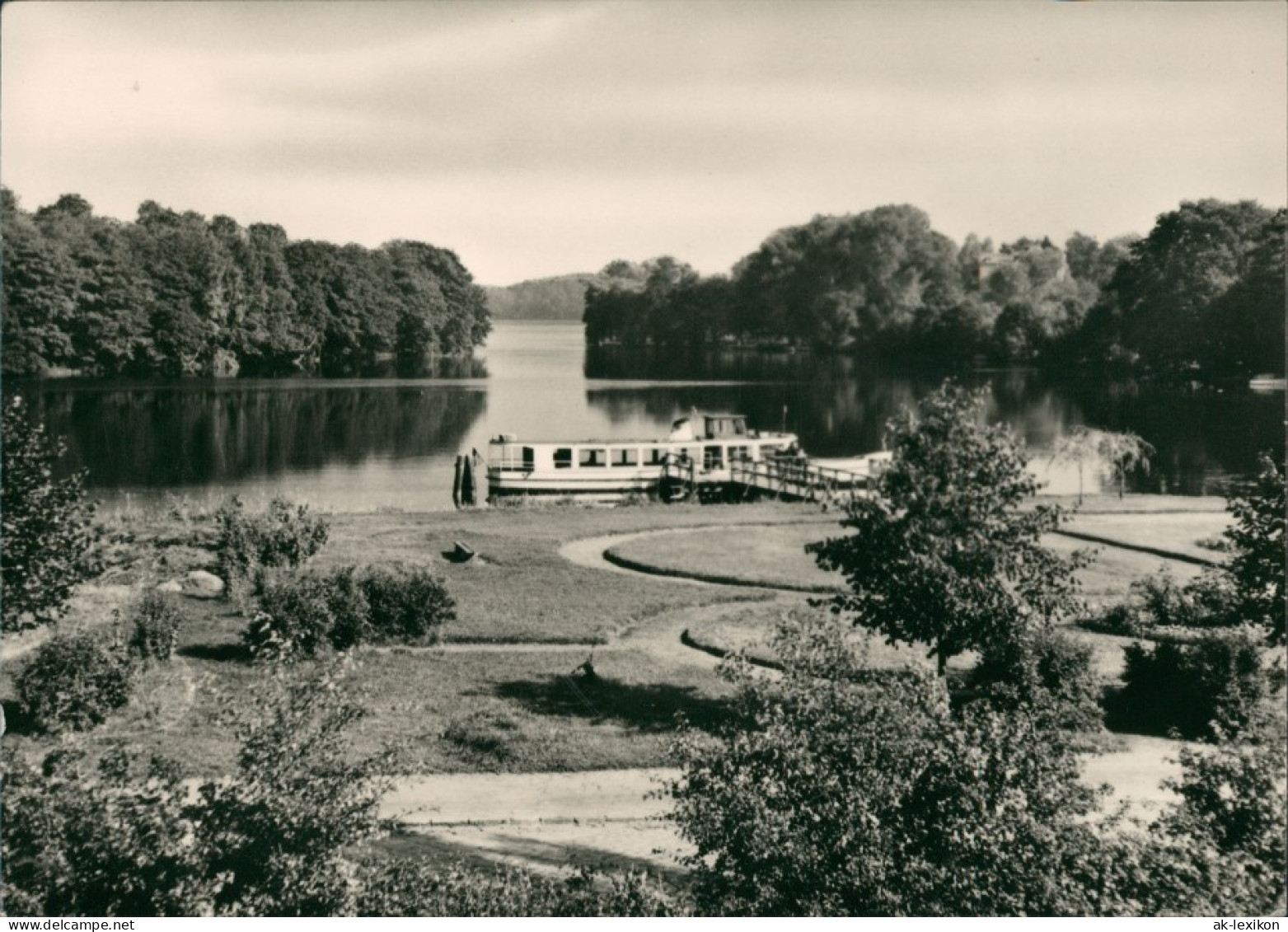 Ansichtskarte Templin Anlegestelle - Schiff 1963 - Templin