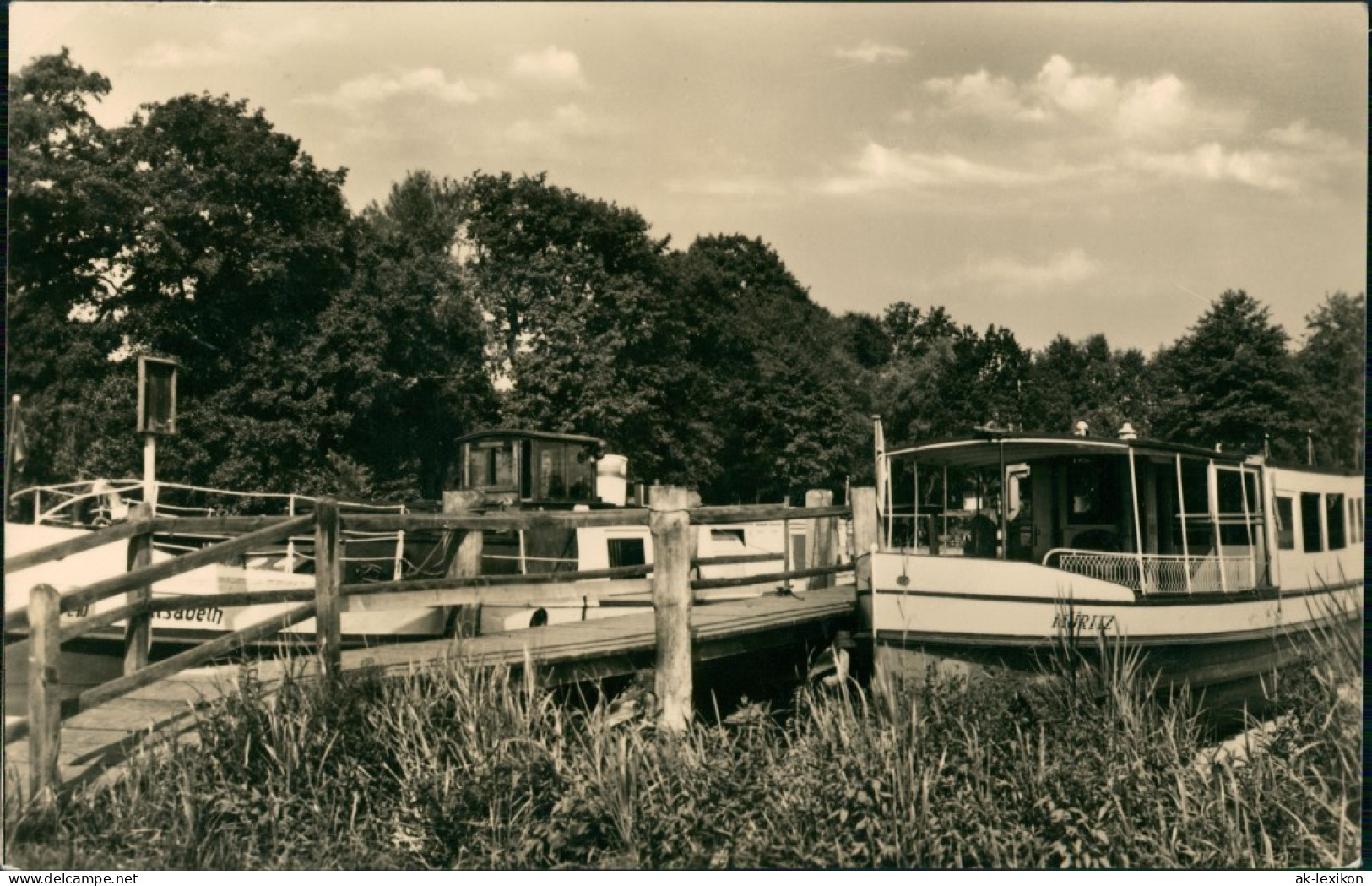 Ansichtskarte Fürstenberg/Havel Schiffe Am Anleger 1975 - Fuerstenberg