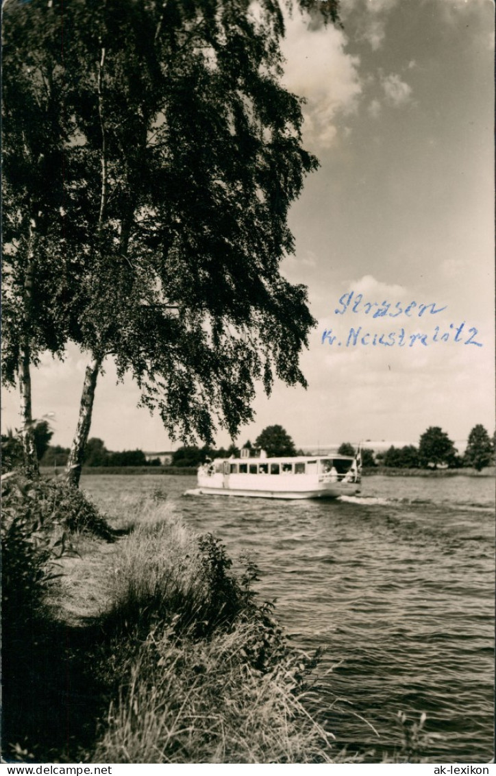 Ansichtskarte Strasen-Priepert-Wesenberg (Mecklenburg) Schiff - Kanal 1962 - Other & Unclassified