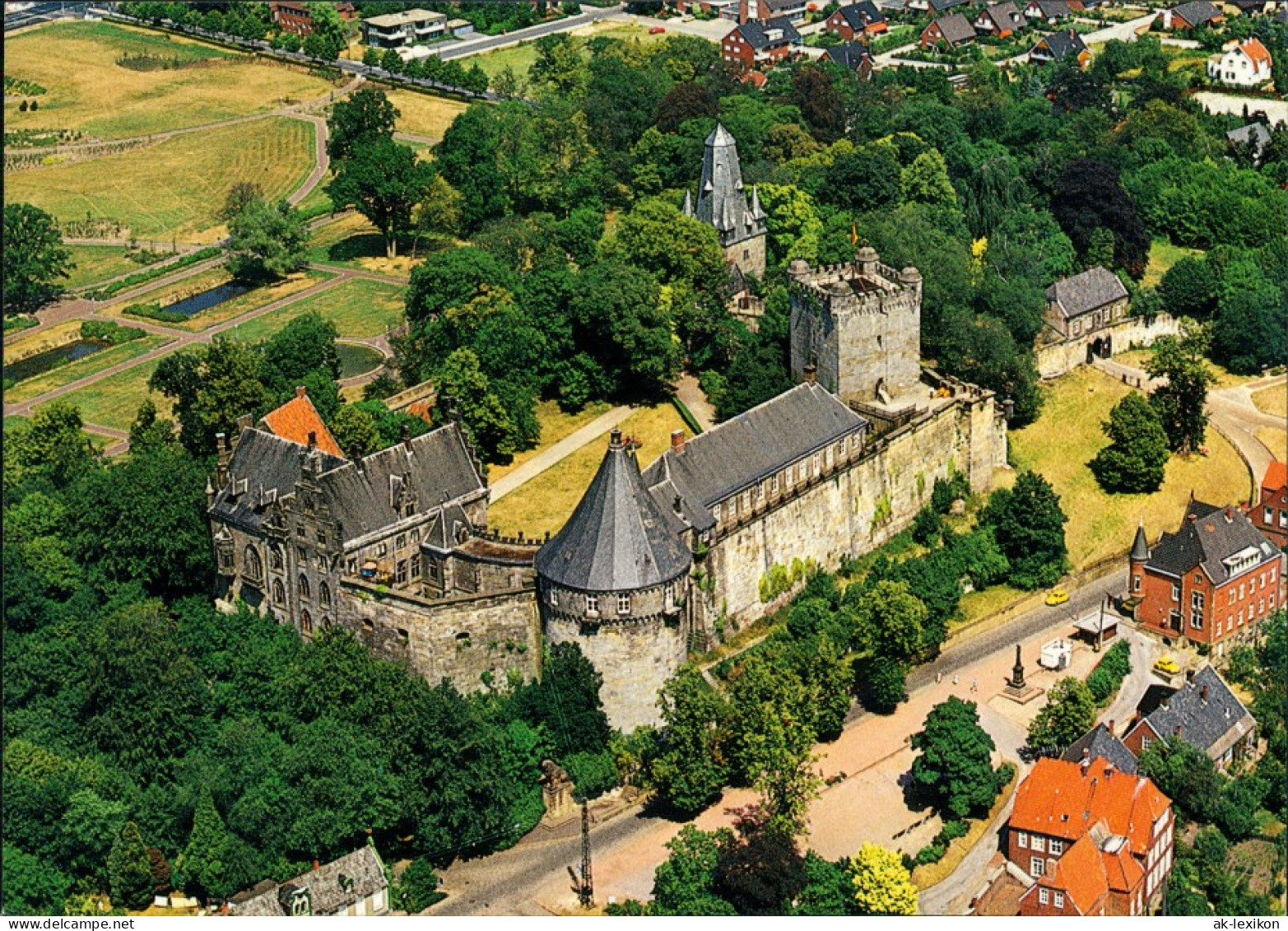 Ansichtskarte Bad Bentheim Die Burg Luftbild 1990 - Bad Bentheim