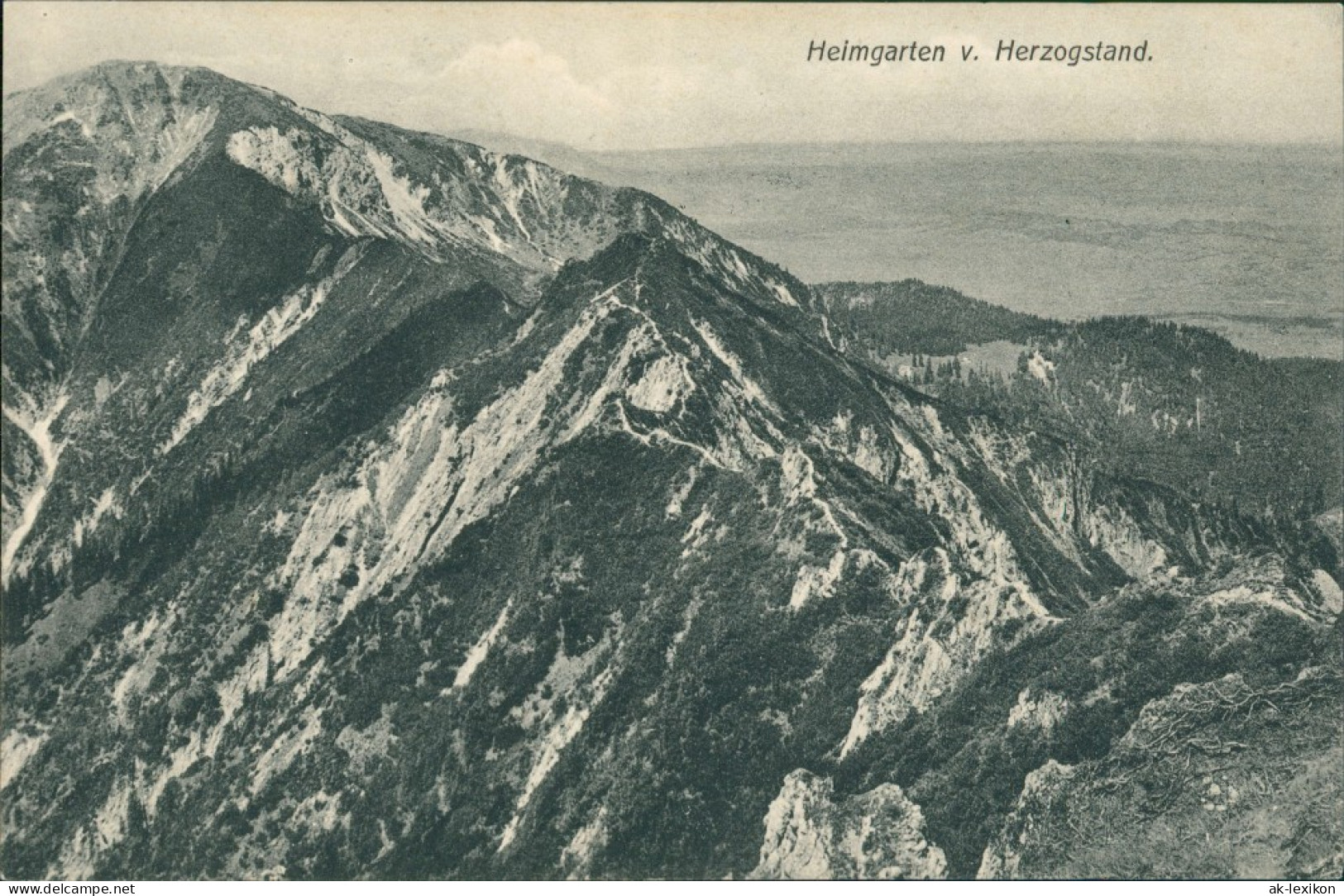 Schlehdorf Berge: Heimgarten (1790 M) Vom Herzogstand (1731 M) 1909 - Other & Unclassified