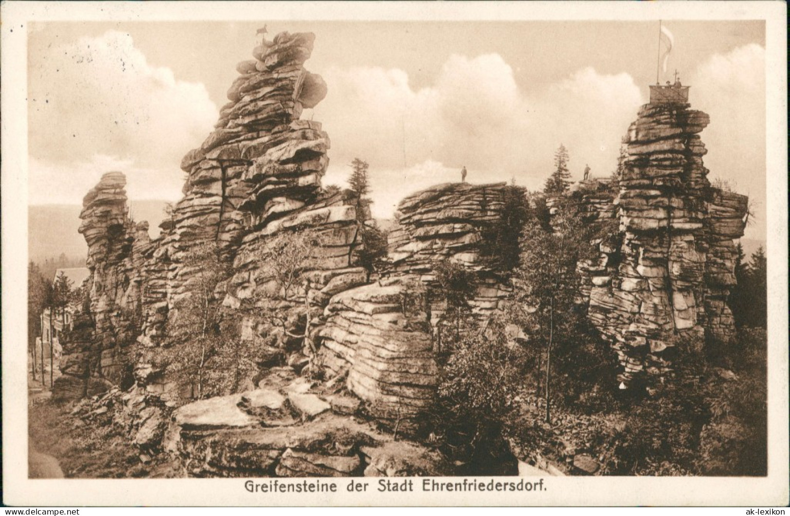 Ansichtskarte Ehrenfriedersdorf Greifensteine 1914 - Ehrenfriedersdorf