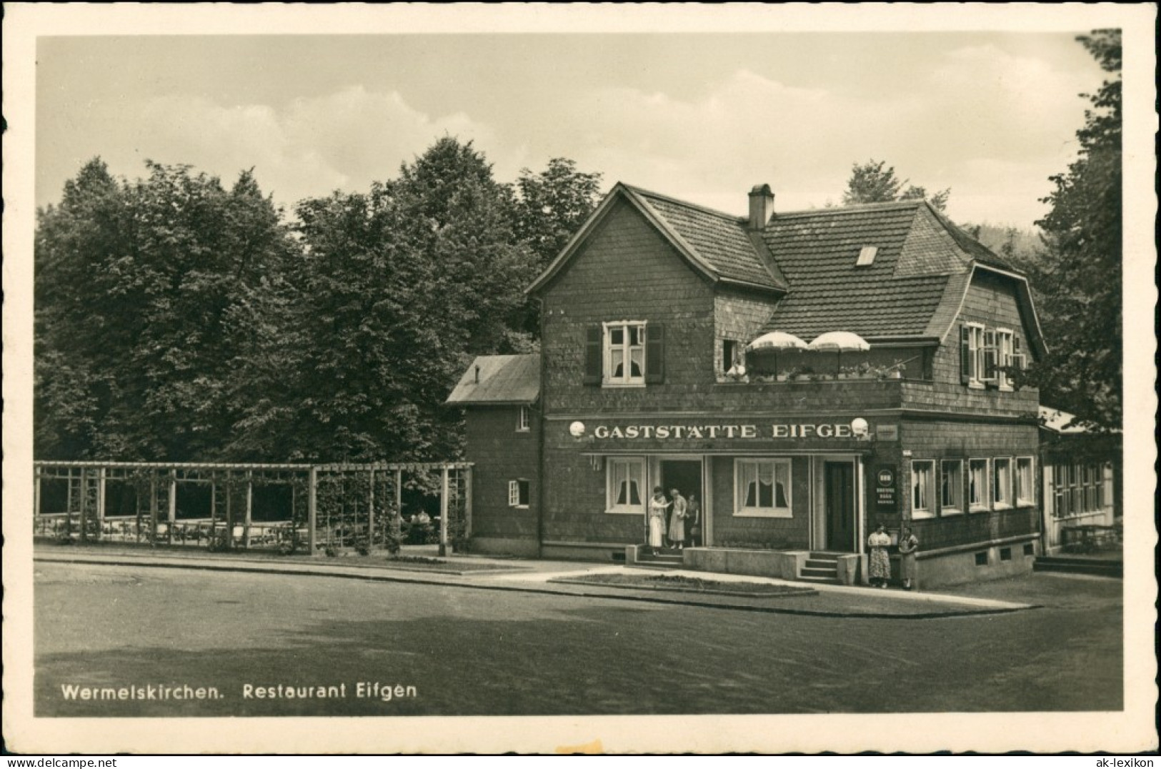 Ansichtskarte Wermelskirchen Restaurant Gaststätte Eifgen 1940 - Wermelskirchen
