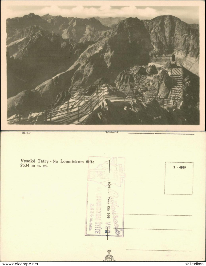 Vysoké Tatry Vysoké Tatry - Na Lomnickom štíte Hohen Tatra 1950 - Slovaquie