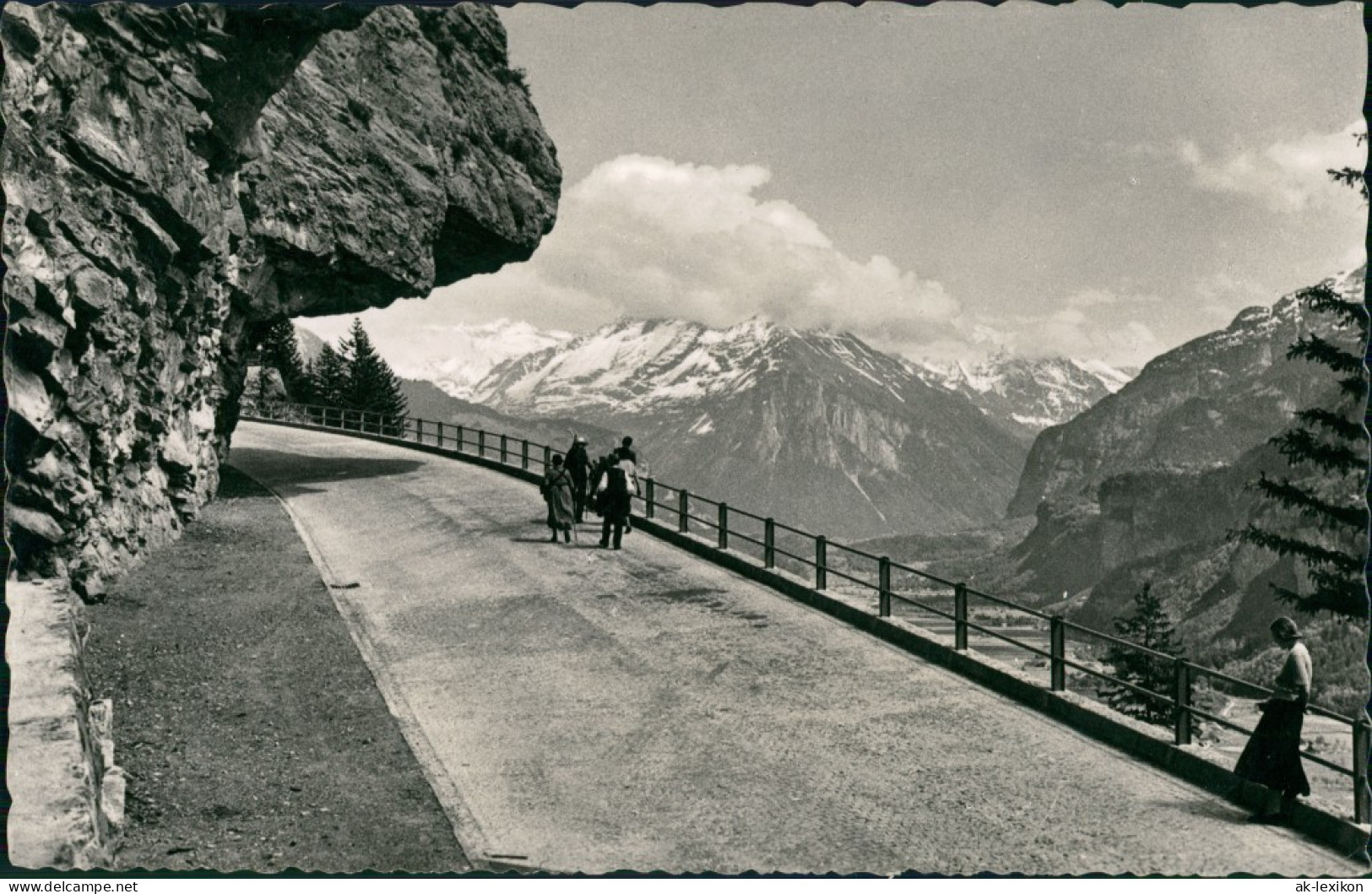 Ansichtskarte  Alpen (Allgemein) Alpen Pass BRÜNINGSTRASSE Schweiz 1950 - Non Classificati