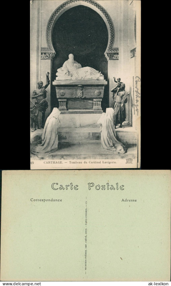 Karthago Carthage Tombeau Du Cardinal Lavigerie Kardinal, Betende Personen 1910 - Tunisie