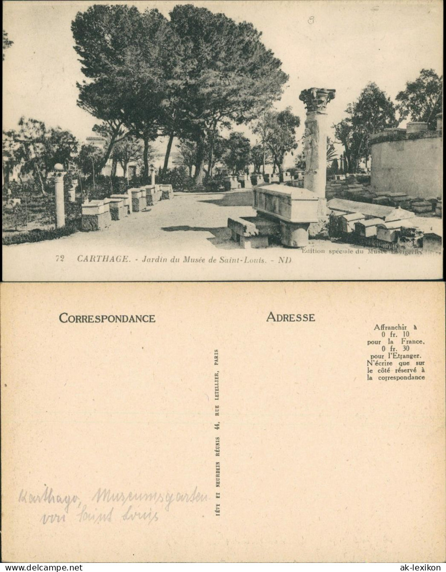 Karthago Carthage Jardin Musée De Saint-Louis/Museumsgarten, Park Museum 1910 - Tunisie