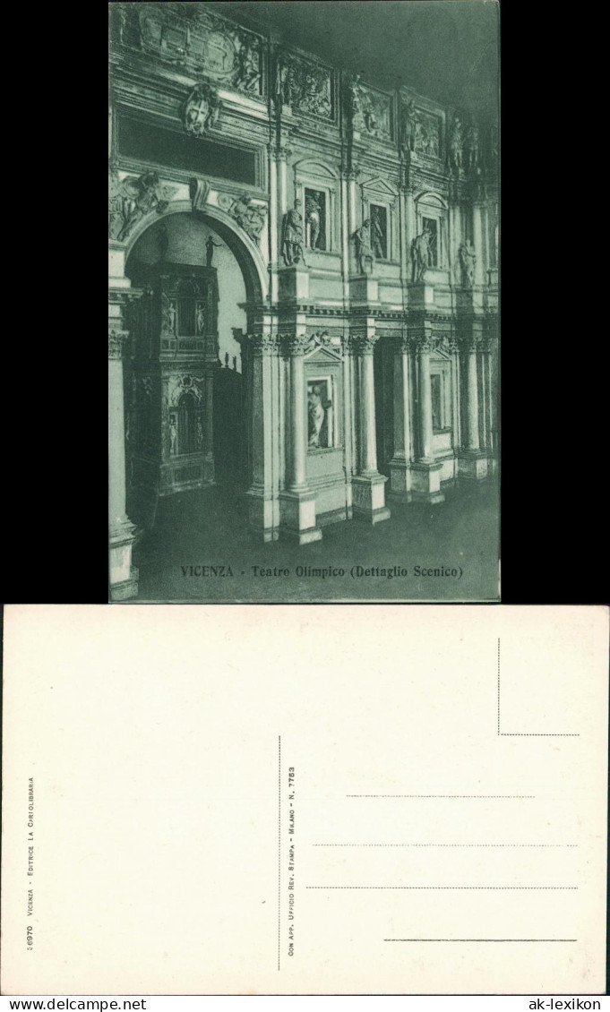 Vicenza Teatro Olimpico (Dettaglio Scenico)/Theater Gebäude Außenansicht 1920 - Otros & Sin Clasificación