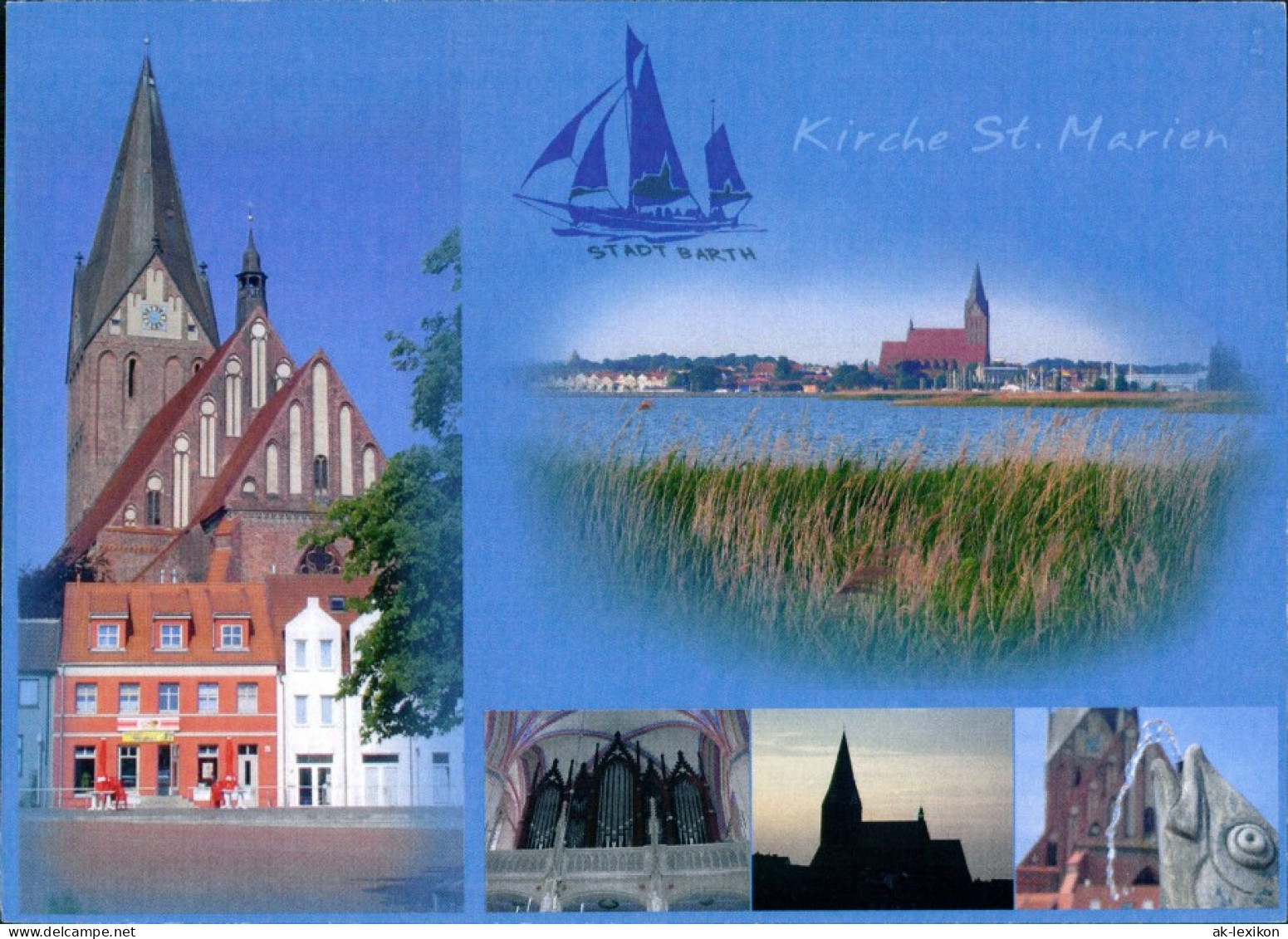Ansichtskarte Barth Kirche, Orgel, Teilansicht 1995 - Barth