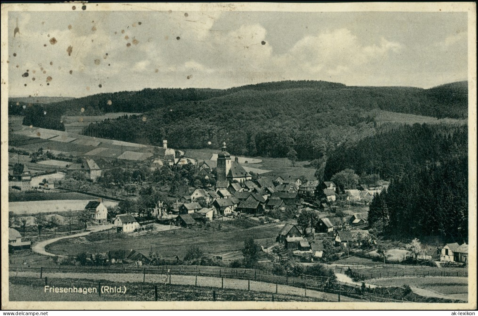 Ansichtskarte Friesenhagen Stadtpartie 1936 - Other & Unclassified