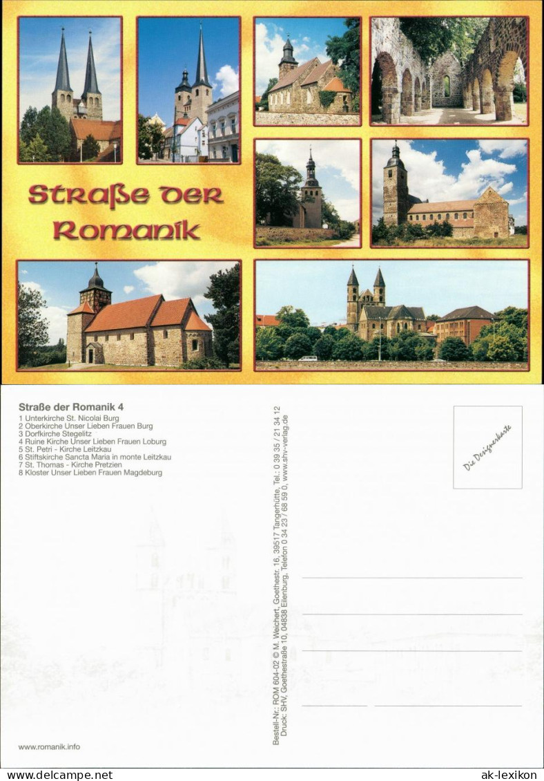 Ansichtskarte  Straße Der Romanik - Verschiedene Kirchen 1995 - Unclassified