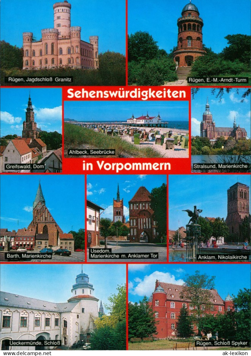 Ansichtskarte .Mecklenburg-Vorpommern Sehenswürdigkeiten In Vorpommern 2002 - Other & Unclassified