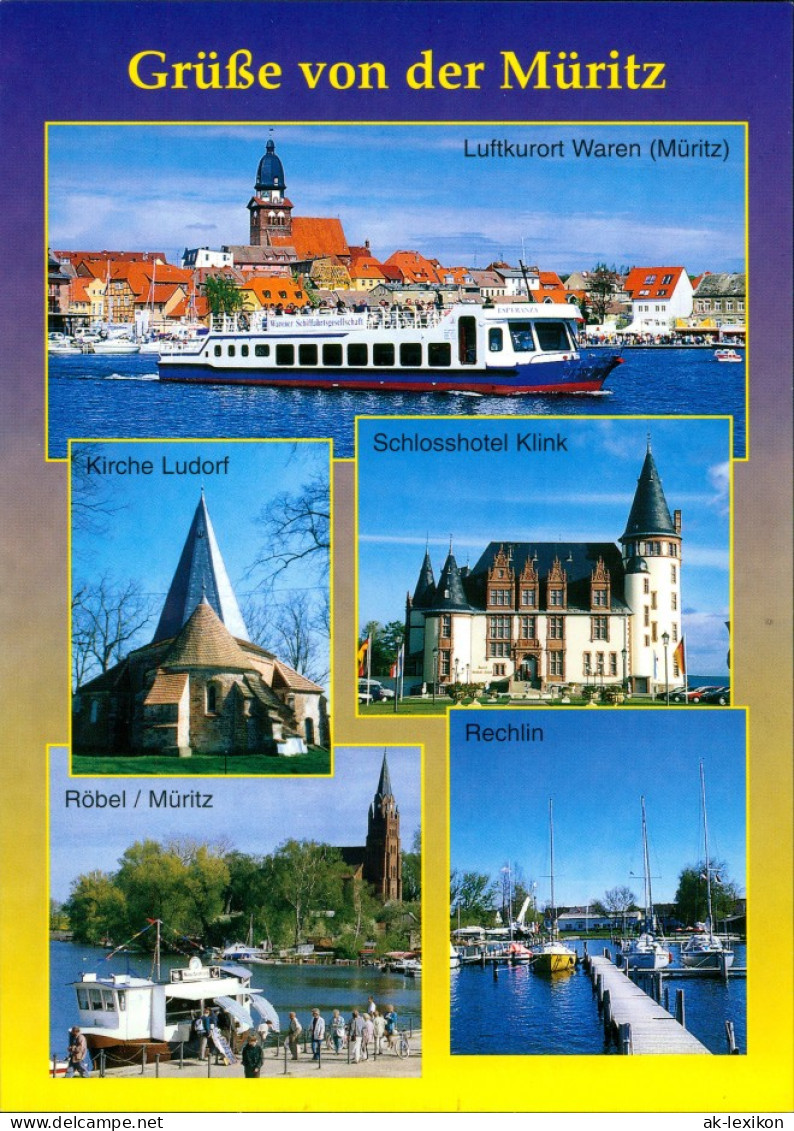 Grüße Von Der Müritz: Waren Fahrgastschiff, Ludorf, Klink, Röbel, Rechlin 2000 - Other & Unclassified