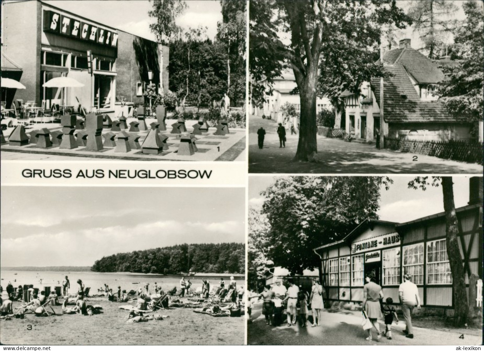 Neuglobsow-Stechlin Erholungsheim Stechlin, Dorfstraße Fontane-Haus 1976 - Neuglobsow