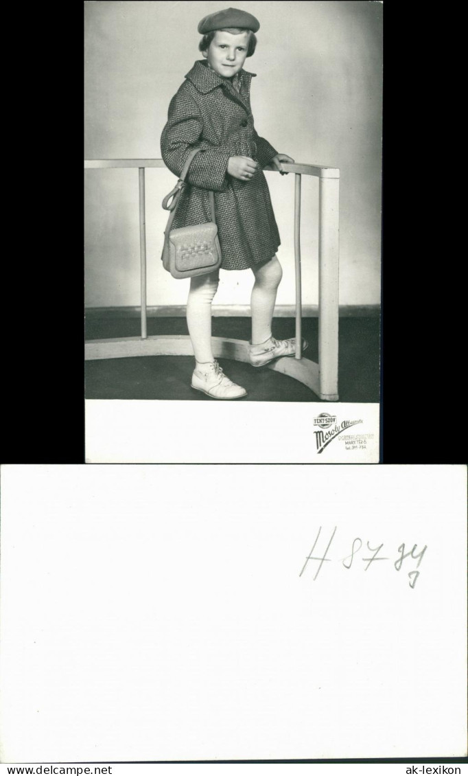 Atelierfoto - Mädchen, Zeitgeschichte Tshechien 1965 Privatfoto - Portraits