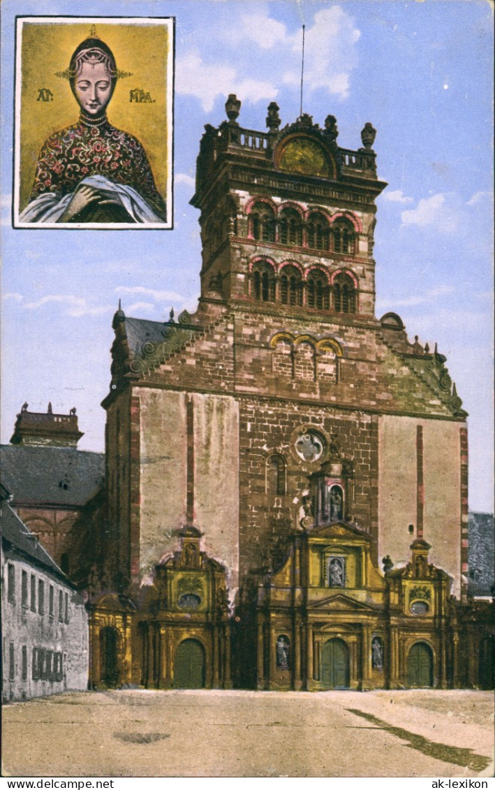 Trier Strassen Partie A.d. St. Matthiaskirche, Heiligen Bild 1927 - Trier