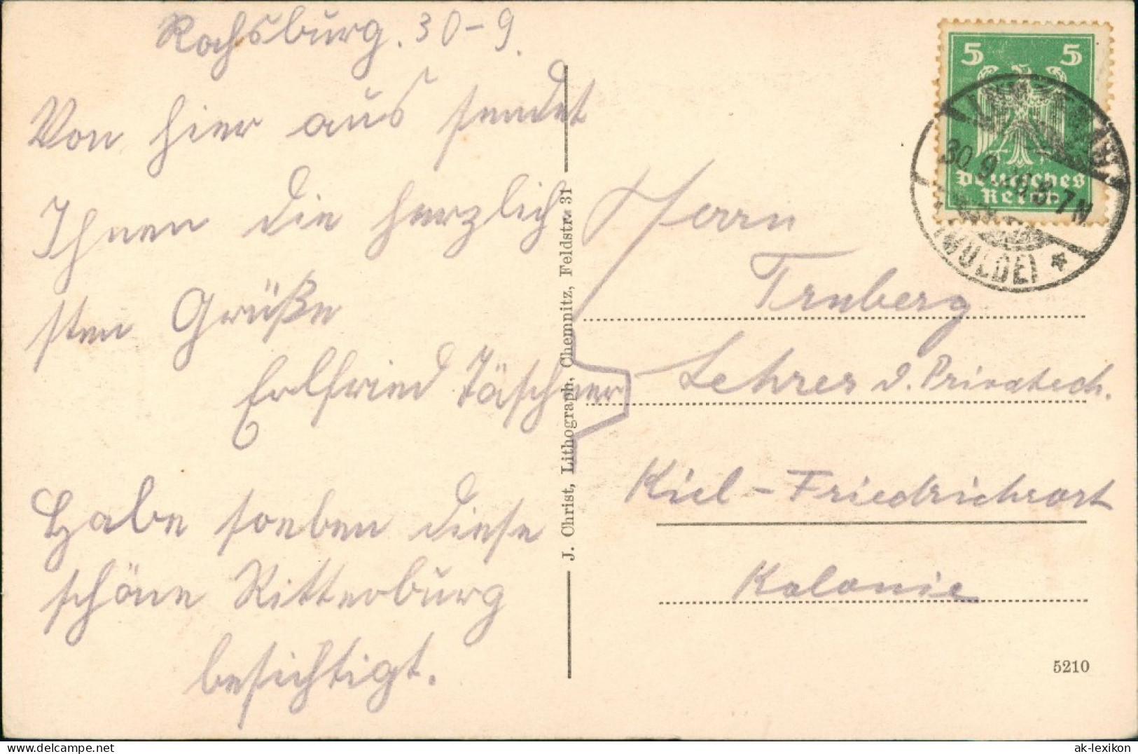 Rochsburg-Lunzenau Deutschland - Sachsen - Lunzenau (Rochsburg) 1930 - Lunzenau