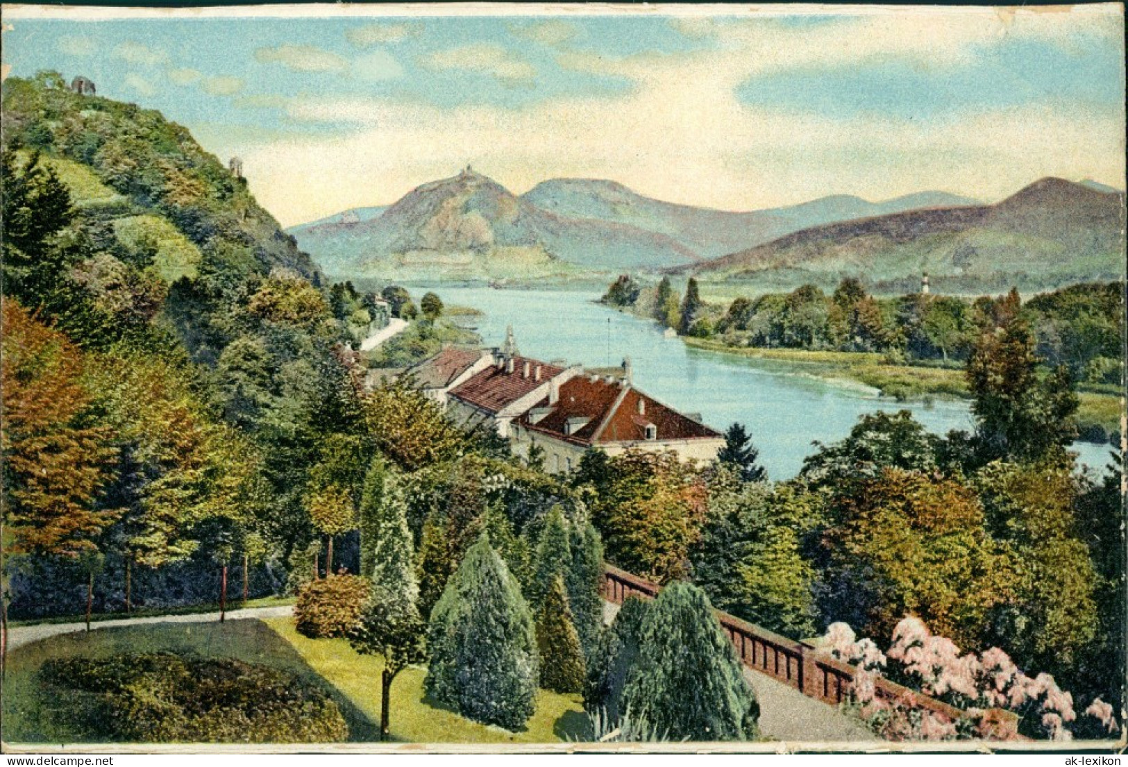 Königswinter Rolandseck Siebengebirge Partie Wohnhäuser Am Rhein 1910 - Remagen