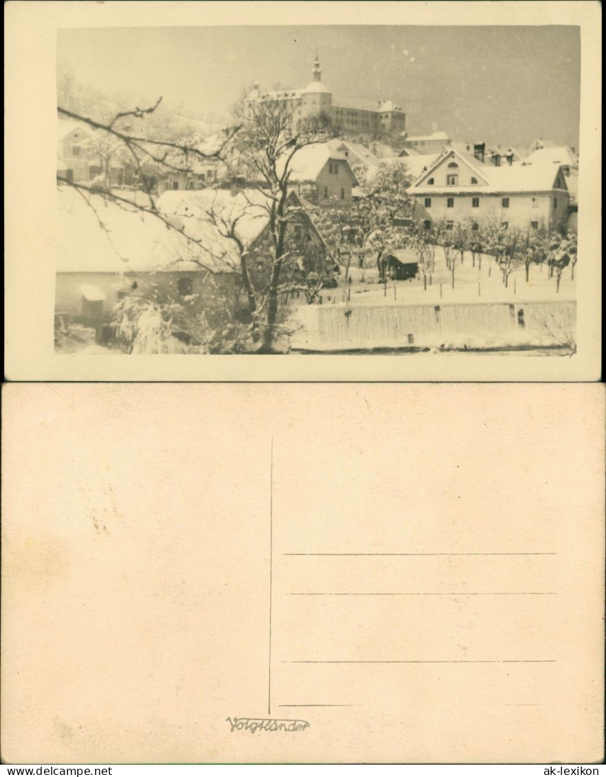 Winter-Ansichtskarte Stimmungsbild (Ort Unbekannt) 1950 Privatfoto - Unclassified