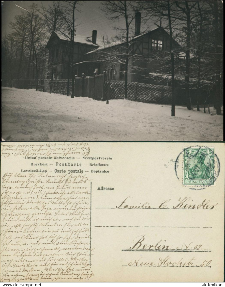 Winter (Schnee/Eis) Stimmungsbild Mit Wohnhaus (Ort Unbekannt) 1907 - A Identifier