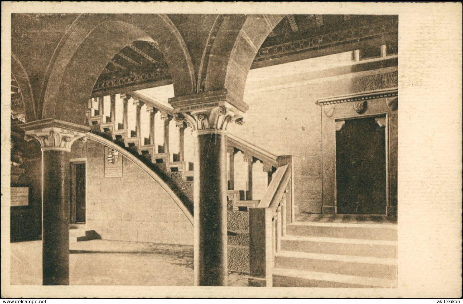Postcard San Marino Palazzo Del Governo - Particolare Della Scala 1925 - San Marino