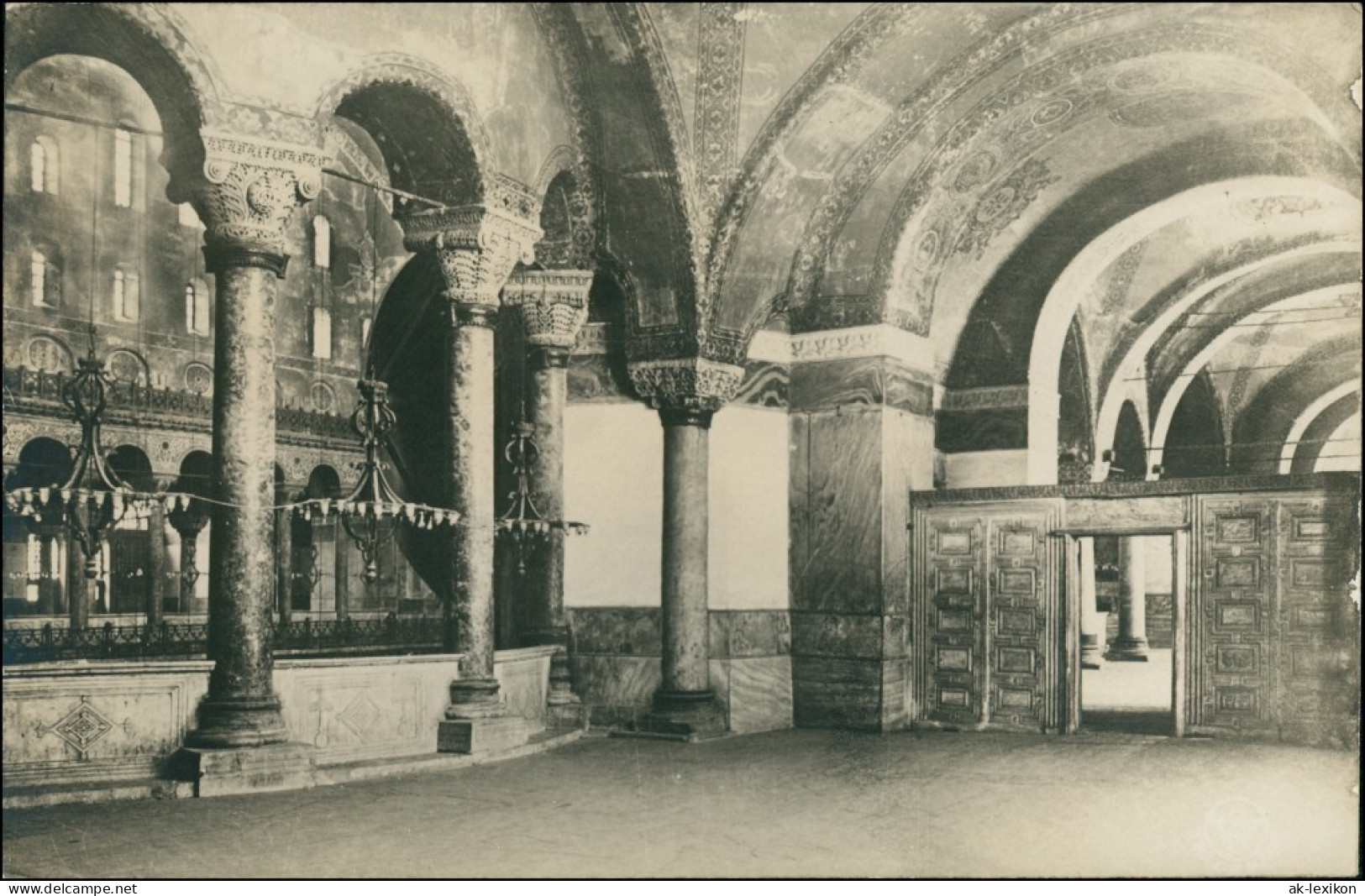 Postcard Sofia София Kirche - Innenansicht 1928 - Bulgarie