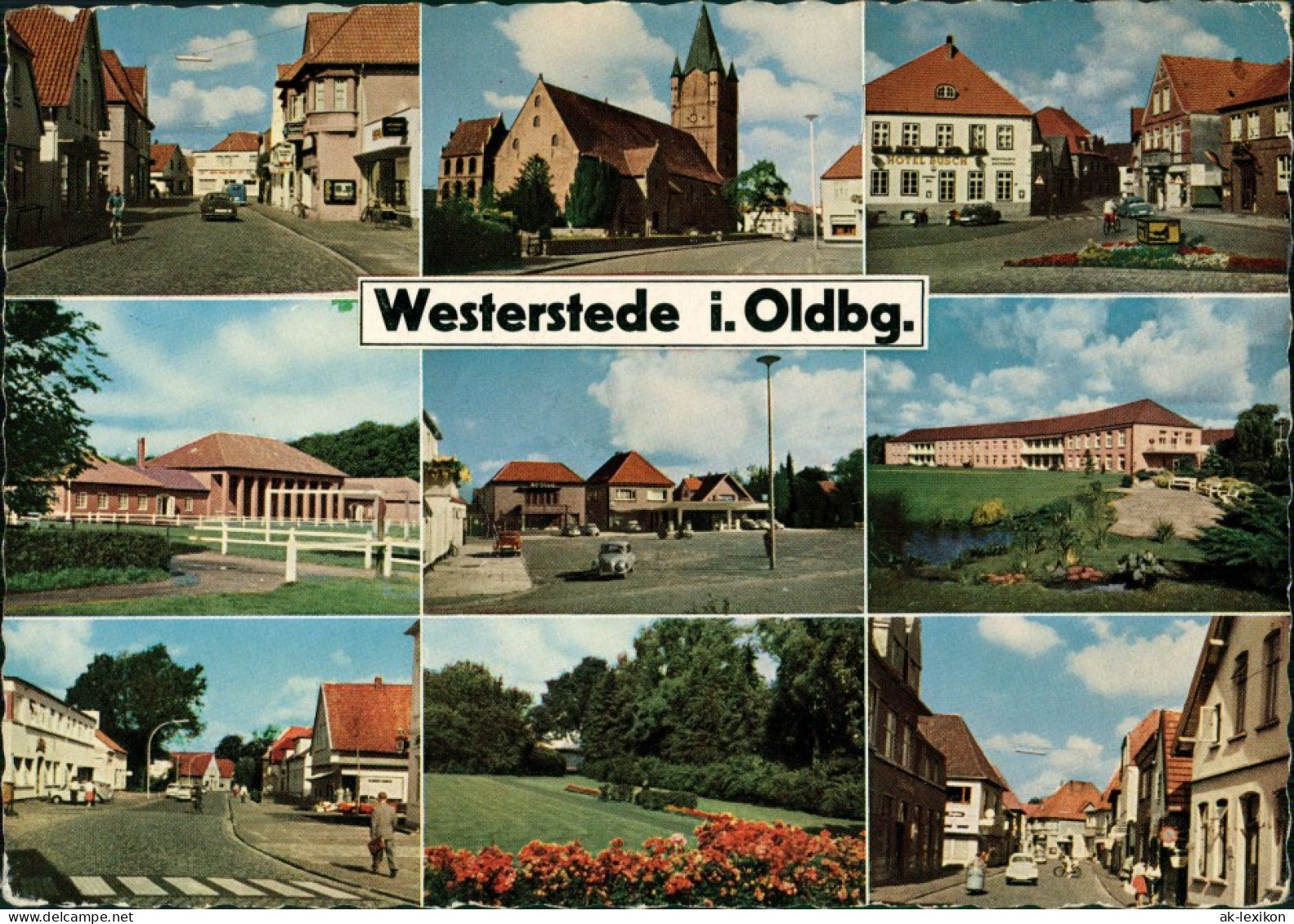 Ansichtskarte Westerstede Mehrbild: Straßen, Gebäude 1965 - Westerstede