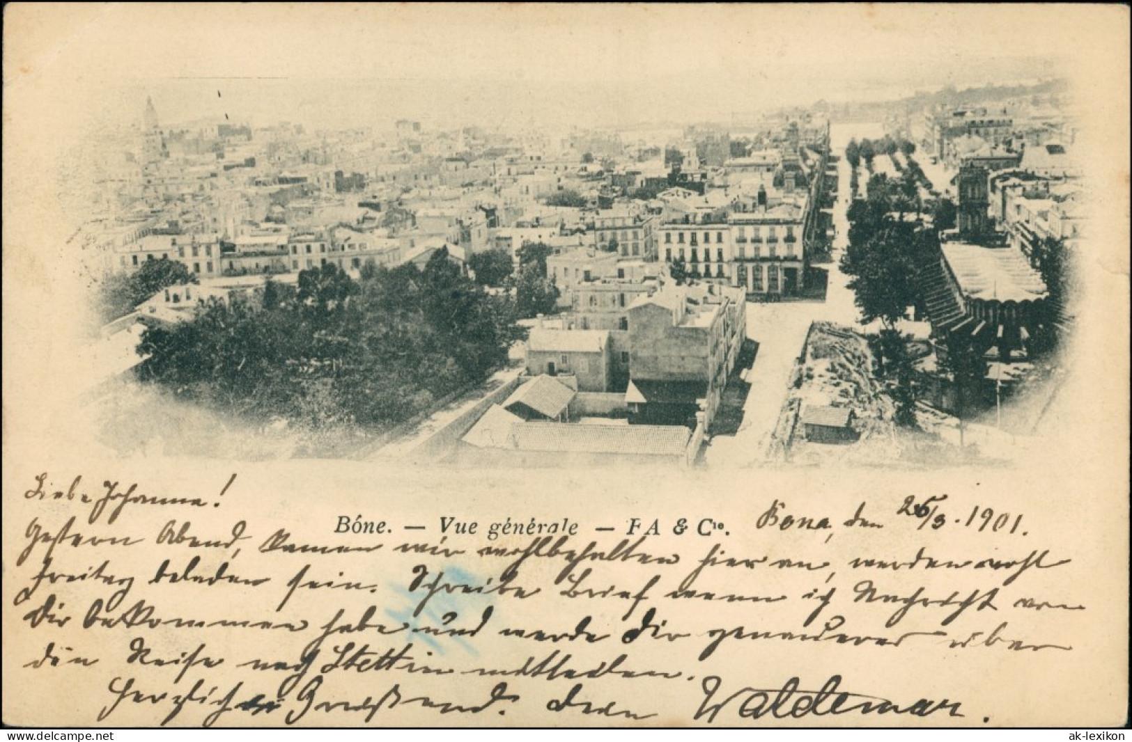Postcard Bône (Annaba) Straßenpartie, Stadt 1901 - Unclassified