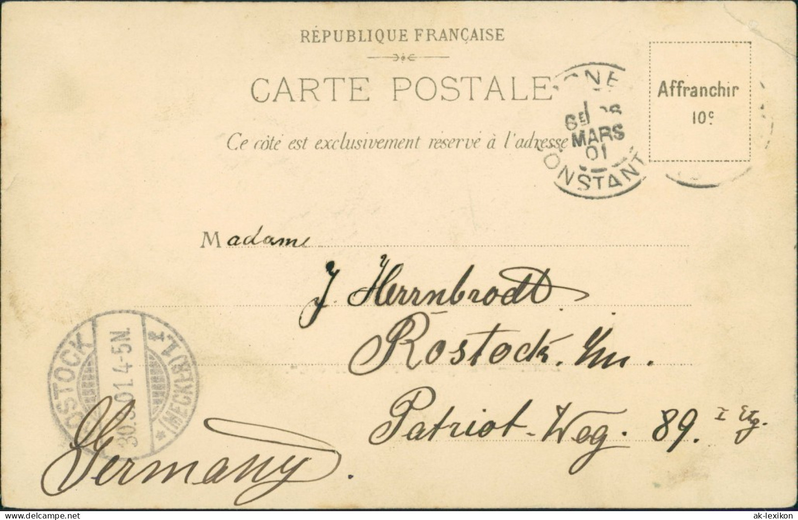Postcard Bône (Annaba) Straßenpartie, Stadt 1901 - Non Classificati