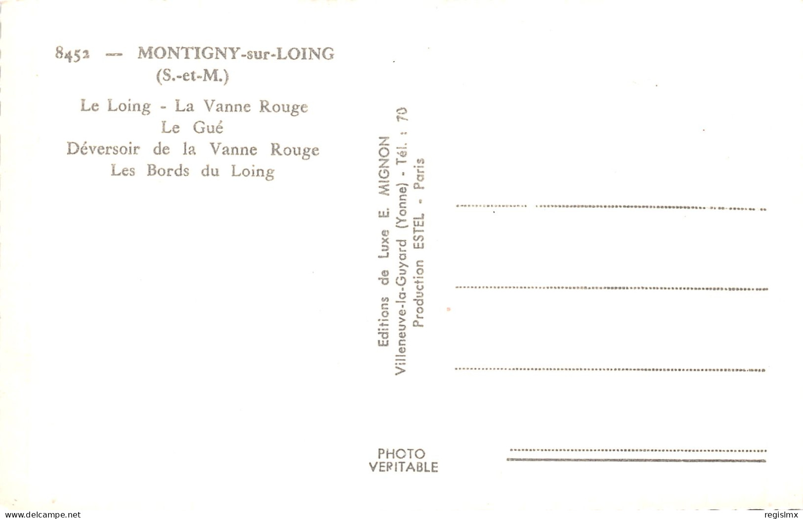 77-MONTIGNY SUR LOING-N°355-H/0129 - Altri & Non Classificati