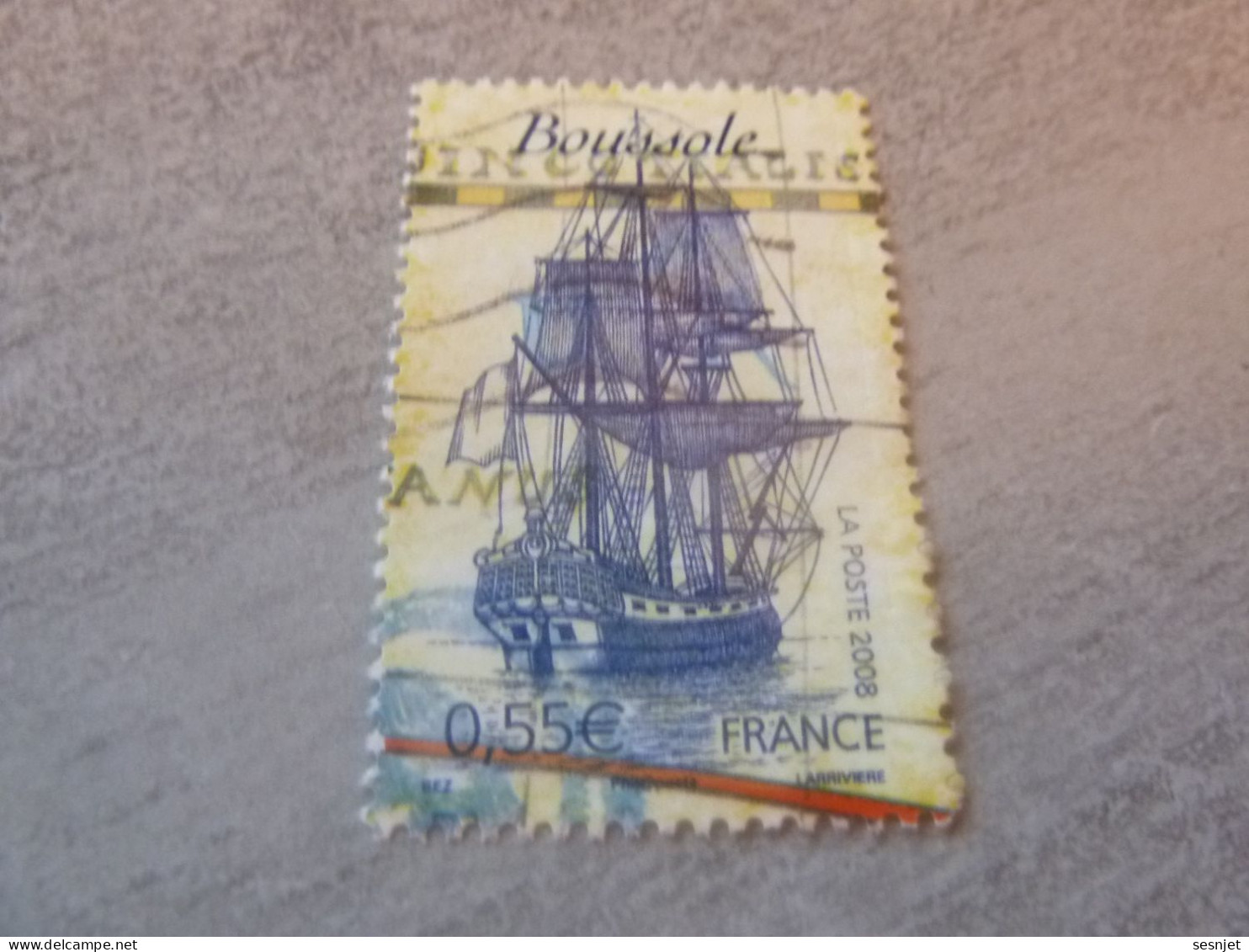 Voiliers - La Boussole - 0.55 € - Yt 4254 - Multicolore - Oblitéré - Année 2008 - - Boten