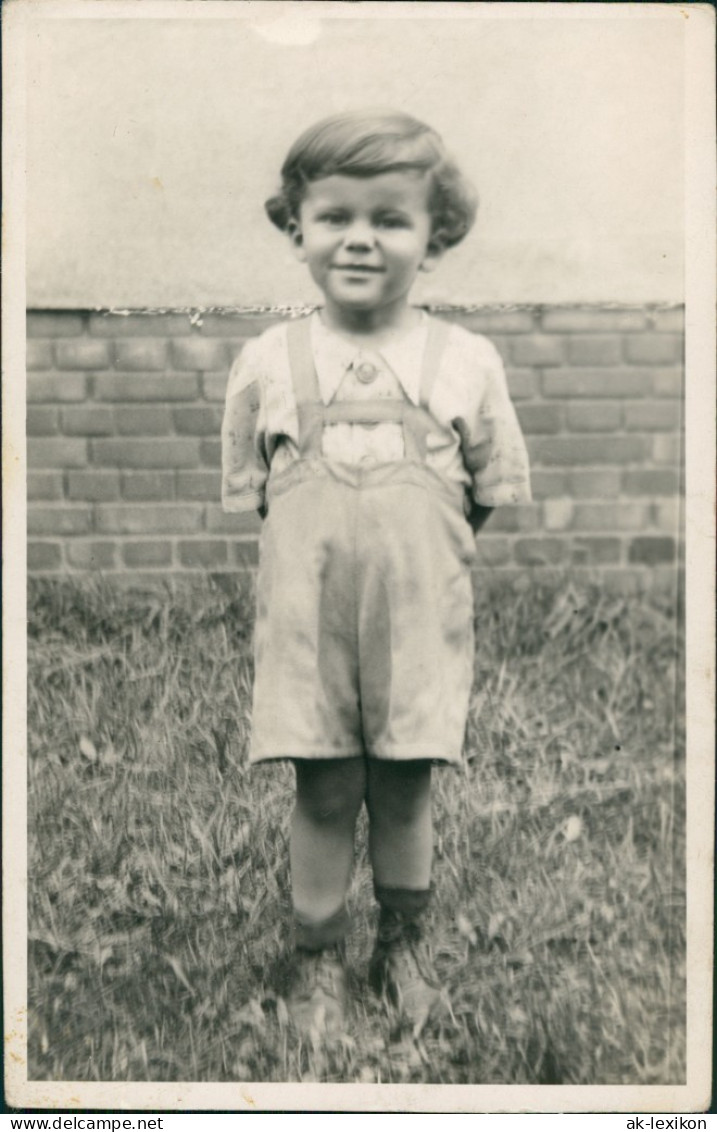 Menschen Soziales Leben - Kinder Kind Porträt-Foto 1930 Privatfoto - Portraits