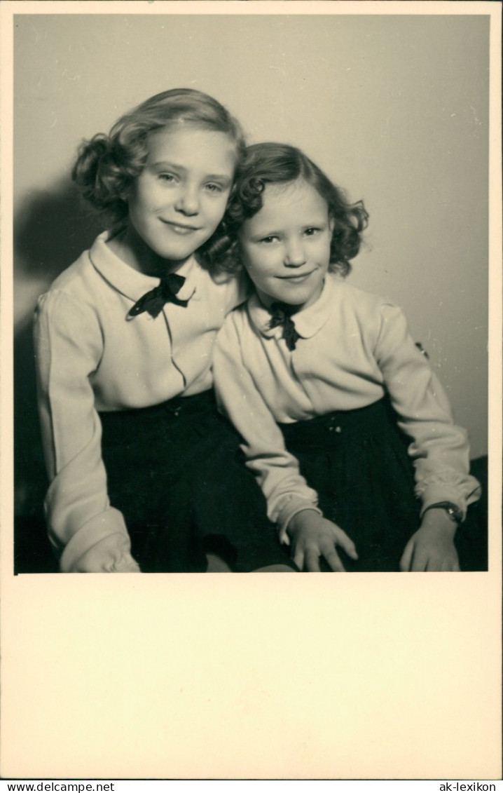 Foto  Fotokunst Kinder Porträt-Foto Phot Children 1951 Privatfoto - Ritratti