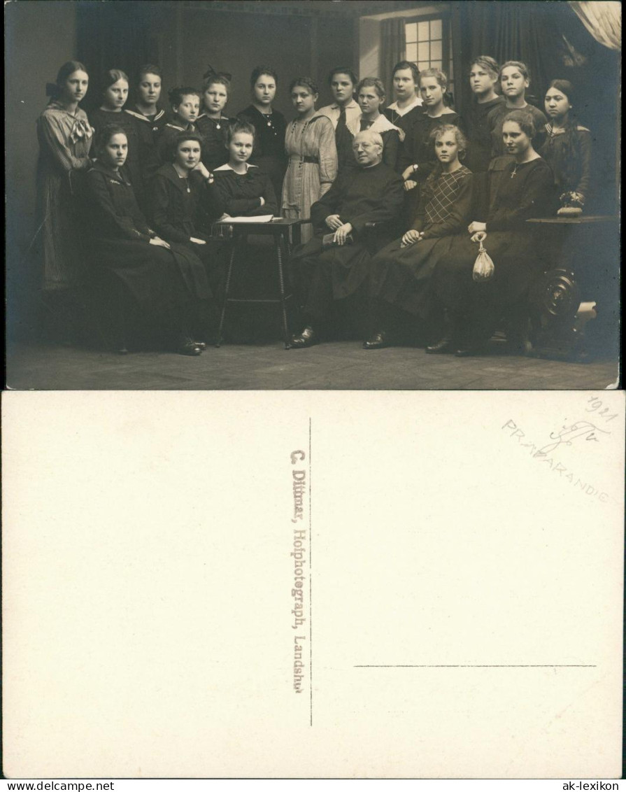 Ansichtskarte  Menschen Soziales Leben Gruppenfoto (Dittmar, Landshut) 1921 - Ohne Zuordnung