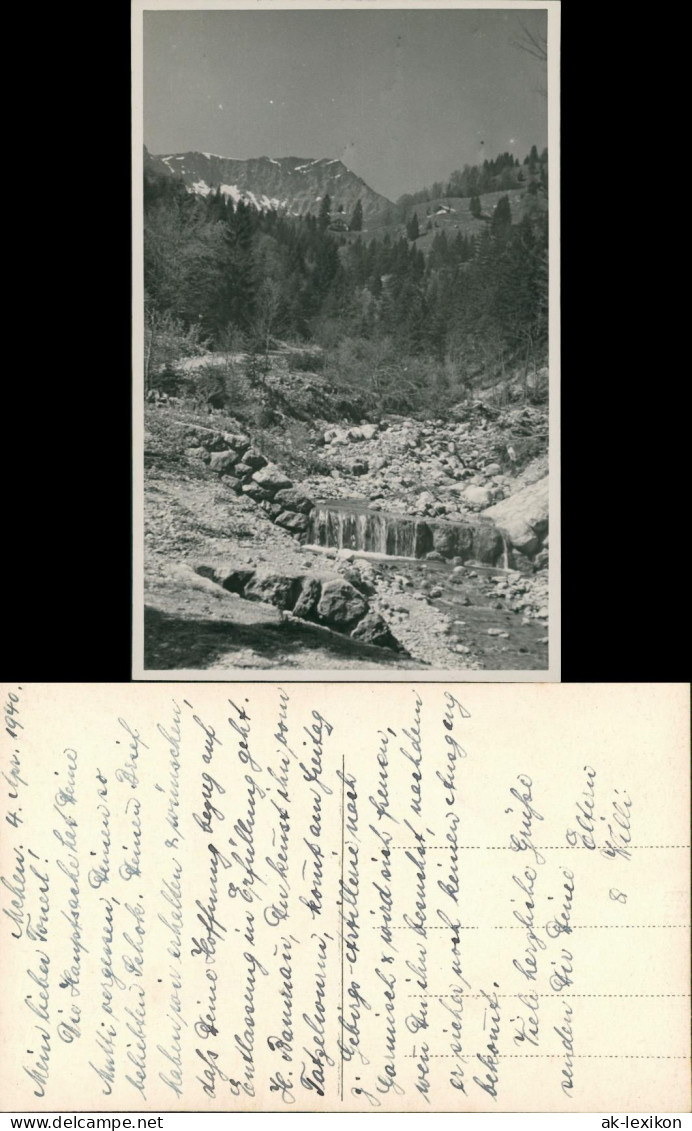 Stimmungsbilder Natur Bachlauf Wasserfall Waterfall Bergregion 1940 - Unclassified