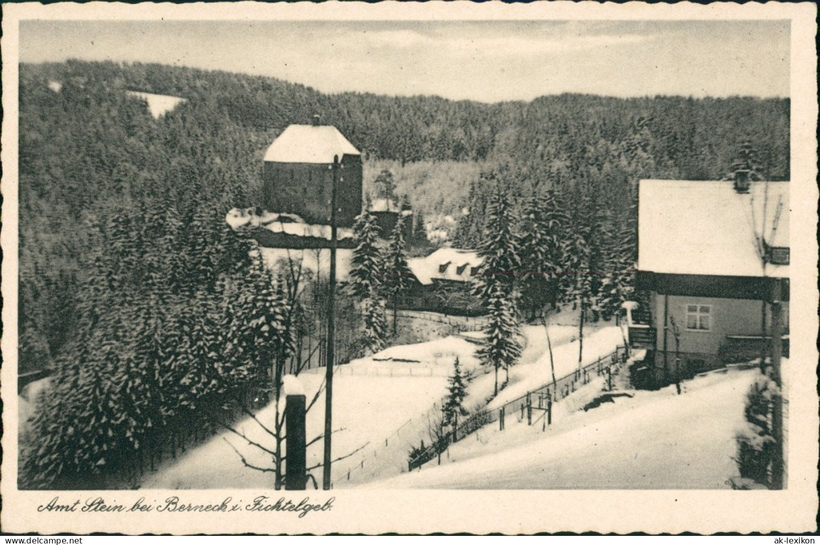 Bad Berneck Im Fichtelgebirge Pension Zum Ritter Vom Stein Bahnstation  1925 - Other & Unclassified