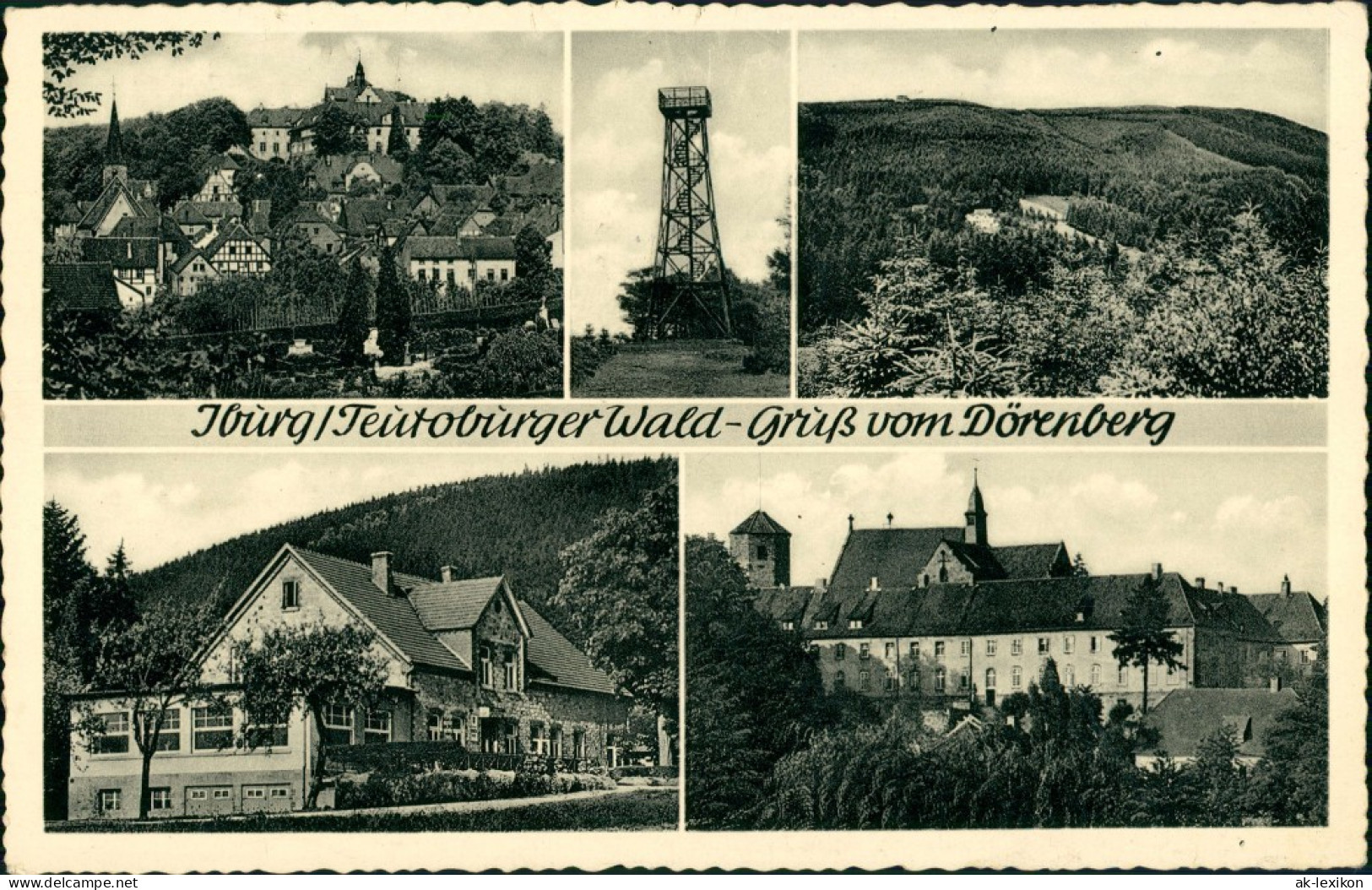 .Nordrhein-Westfalen Teutoburger Wald IBURG DÖRENBERG Mehrbild-AK 1955 - Sonstige & Ohne Zuordnung