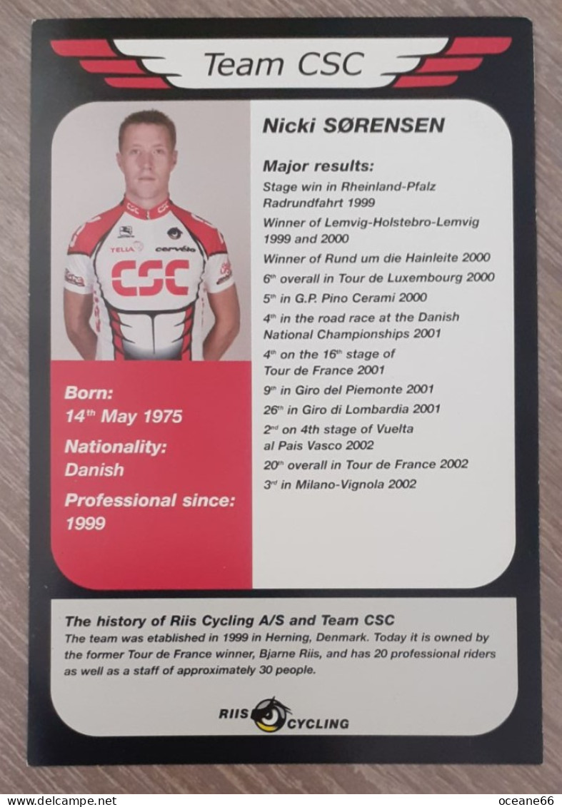 Nicki Sorensen CSC 2003 - Ciclismo