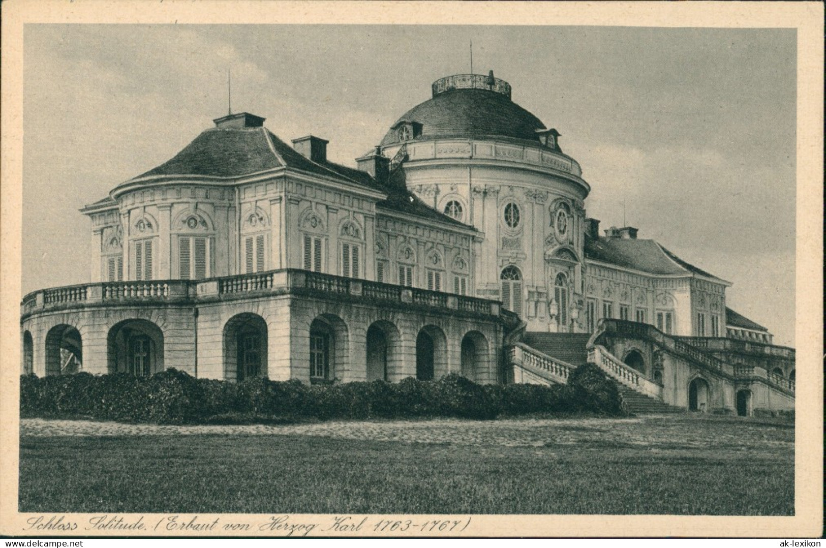 Ansichtskarte Stuttgart Schloss Solitude Kurhotel Inh. H. Kerler 1927 - Stuttgart