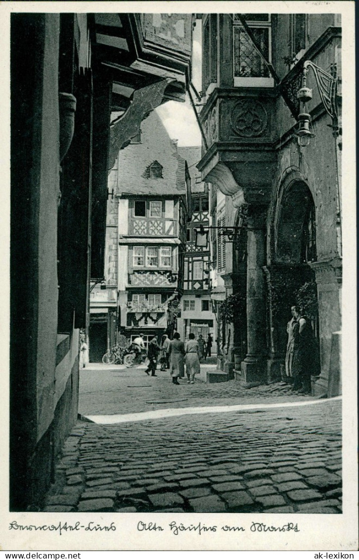 Bernkastel-Kues Berncastel-Cues Kopfsteinpflaster  Personen 1936 - Bernkastel-Kues