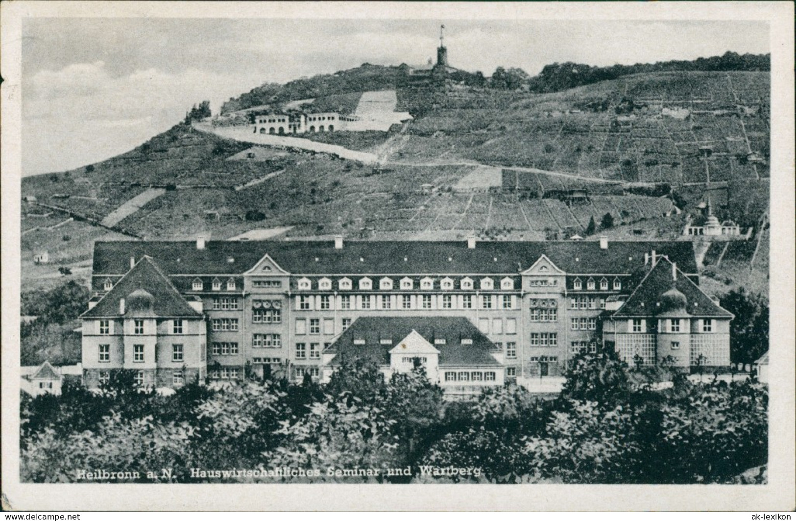 Ansichtskarte Heilbronn Hauswirtschaftliches Seminar Und Wartberg 1940 - Heilbronn