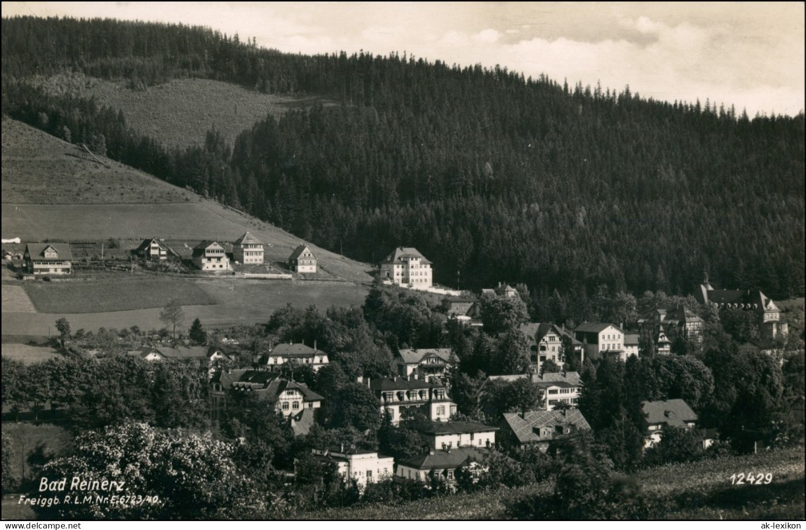 Postcard Bad Reinerz Duszniki-Zdrój Stadtpartie 1932 - Schlesien