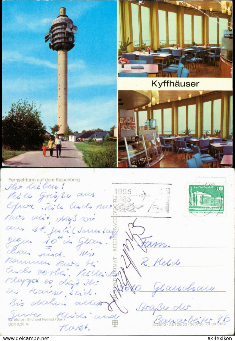 Steinthaleben-Kyffhäuserland Kulpenberg - Fernsehturm 1983 - Kyffhaeuser