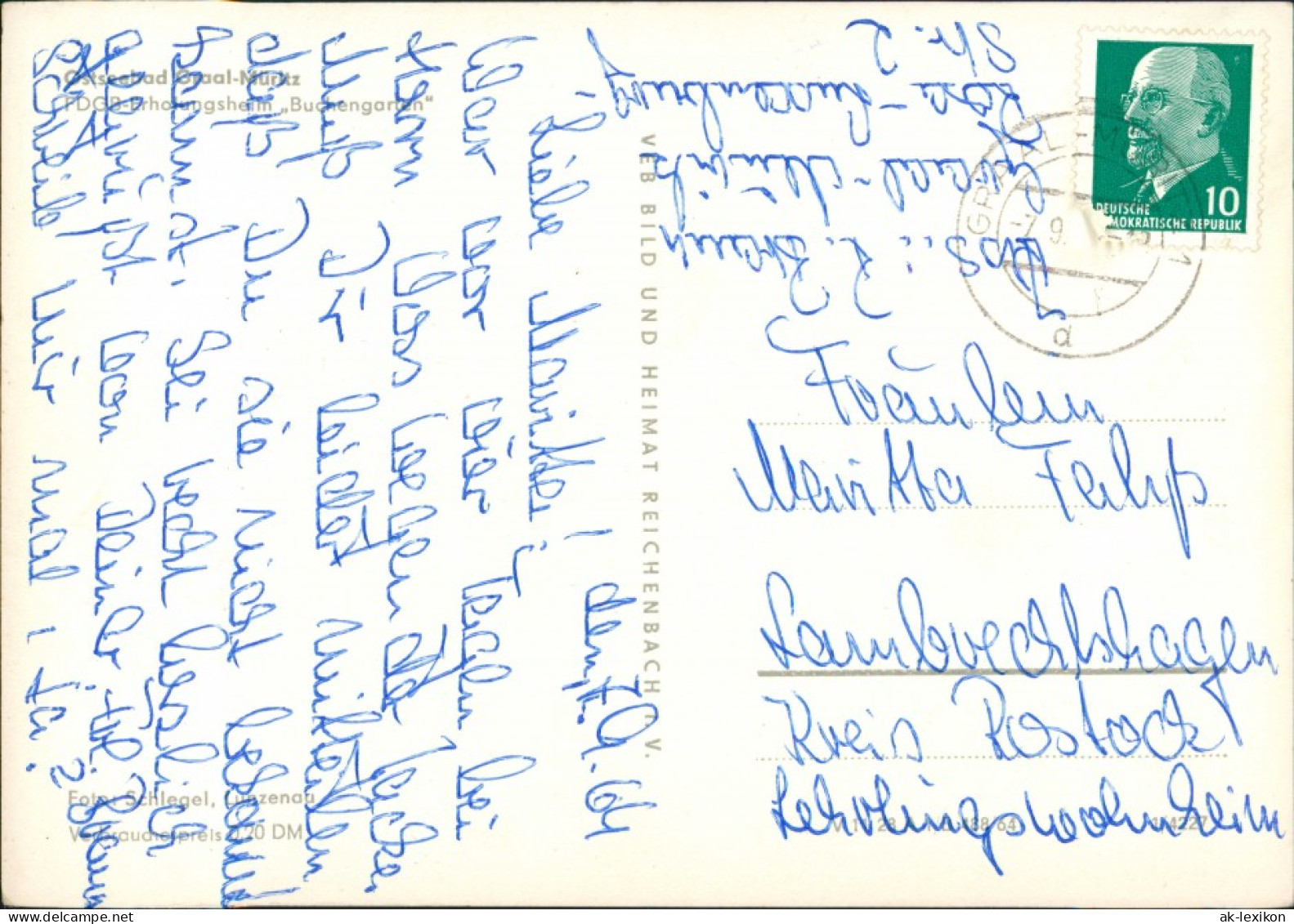 Ansichtskarte Graal-Müritz FDGB Ferienheim Buchengarten 1972 - Graal-Müritz