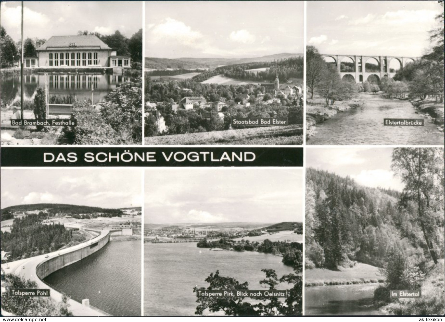 .Sachsen Sächsisches Vogtland Brambach, Bad Elster, Pöhl Talsperre Pirk  1980 - Autres & Non Classés