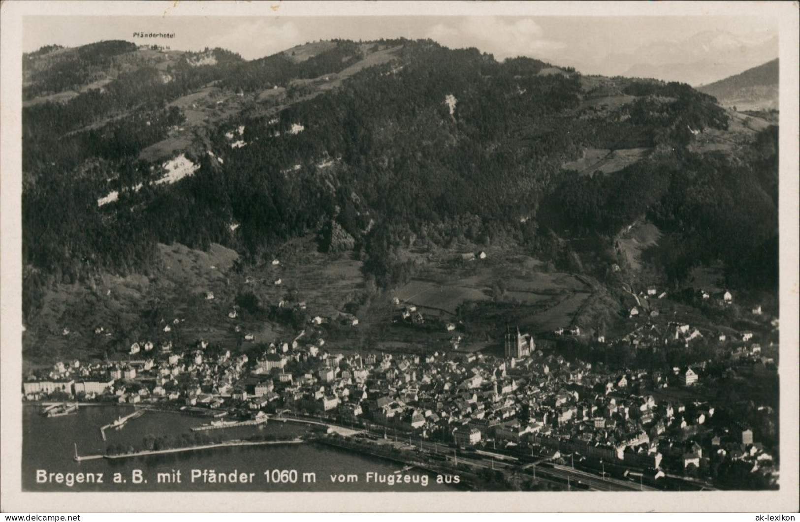 Ansichtskarte Bregenz Luftbild 1930 - Autres & Non Classés