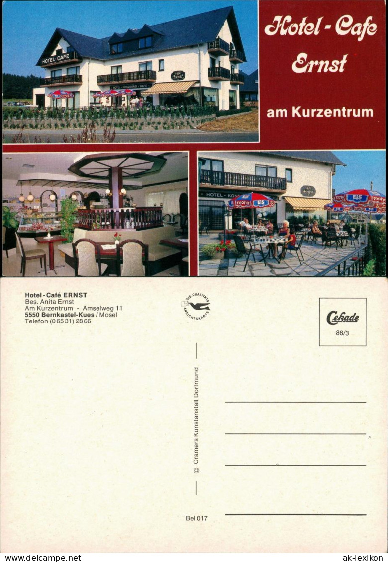 Bernkastel-Kues  Cues Hotel - Café ERNST Am Kurzentrum - Amselweg 11 1986 - Bernkastel-Kues